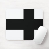 Monochrome Finland vlag Muismat (Met muis)