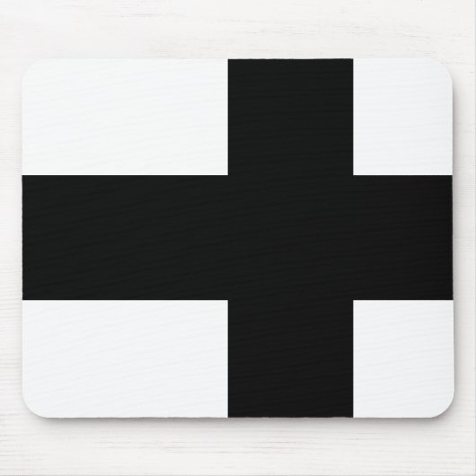 Monochrome Finland vlag Muismat (Voorkant)