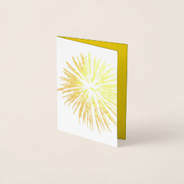 Monochrome Fireworks Silhouette Folie Kaarten