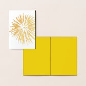 Monochrome Fireworks Silhouette Folie Kaarten (Display)