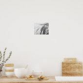 Monochrome Flamingo Feathers Printable Art Poster (Keuken)