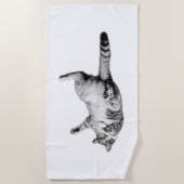 Monochrome flip voor zonnige dagen strandlaken (Voorkant)