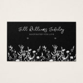 Monochrome Floral ・ Kaart voor het oormerken van h (Voorkant)