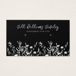Monochrome Floral ・ Kaart voor het oormerken van h