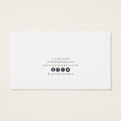 Monochrome Floral ・ Kaart voor het oormerken van h (Achterkant)