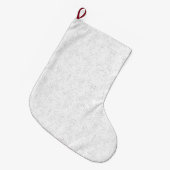 Monochrome Floral Pattern – Elegant Seamless Art Grote Kerstsok (Voorkant (Hangend))