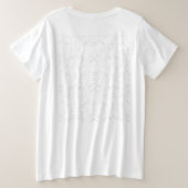 Monochrome Floral Pattern – Elegant Seamless Art Grote Maat T-shirt (Design achterkant)