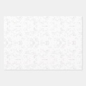 Monochrome Floral Pattern – Elegant Seamless Art Inpakpapier Vel (Voorkant 2)