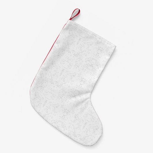 Monochrome Floral Pattern – Elegant Seamless Art Kleine Kerstsok (Voorkant (Hangend))