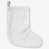 Monochrome Floral Pattern – Elegant Seamless Art Kleine Kerstsok (Voorkant)