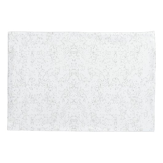 Monochrome Floral Pattern – Elegant Seamless Art Kussensloop (Achterkant)