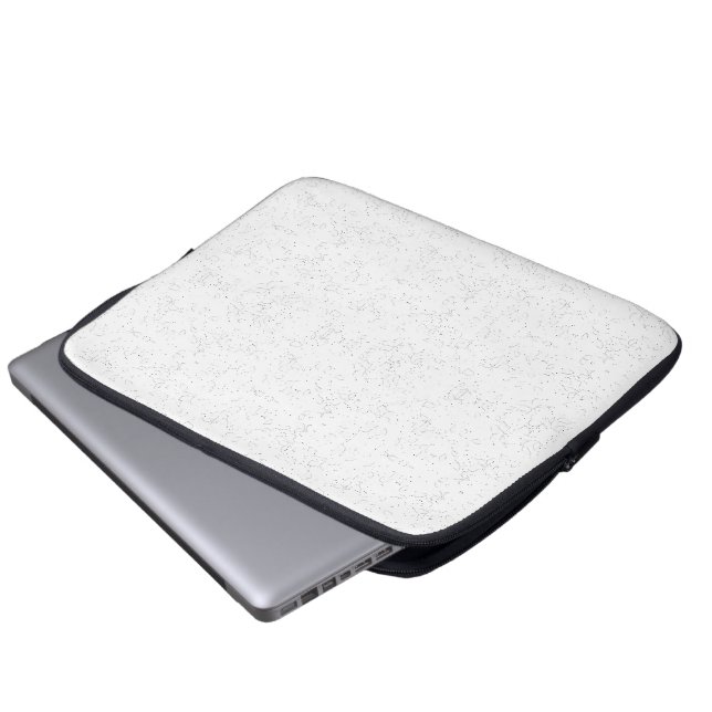 Monochrome Floral Pattern – Elegant Seamless Art Laptop Sleeve (Voorkant onderkant)