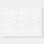 Monochrome Floral Pattern – Elegant Seamless Art Magneet (Voorkant)