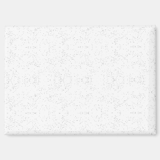 Monochrome Floral Pattern – Elegant Seamless Art Magneet (Voorkant)