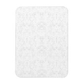 Monochrome Floral Pattern – Elegant Seamless Art Magneet (Verticaal)