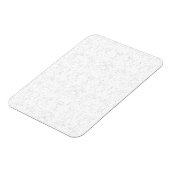 Monochrome Floral Pattern – Elegant Seamless Art Magneet (Linkerzijde)