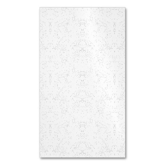 Monochrome Floral Pattern – Elegant Seamless Art Magnetisch Visitekaartje (Voorkant Verticaal)