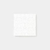 Monochrome Floral Pattern – Elegant Seamless Art Post-it® Notes (Voorkant)