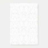 Monochrome Floral Pattern – Elegant Seamless Art Post-it® Notes (Voorkant)