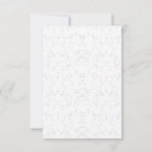 Monochrome Floral Pattern – Elegant Seamless Art Save The Date (Voorkant)