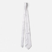 Monochrome Floral Pattern – Elegant Seamless Art Stropdas (Achterkant)