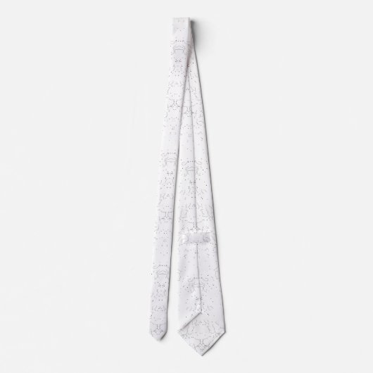 Monochrome Floral Pattern – Elegant Seamless Art Stropdas (Achterkant)