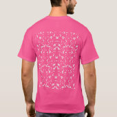 Monochrome Floral Pattern – Elegant Seamless Art T-shirt (Achterkant)