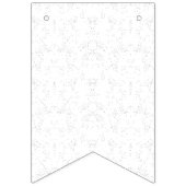 Monochrome Floral Pattern – Elegant Seamless Art Vlaggetjes (Derde vlag)