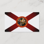 Monochrome Florida Flag Visitekaartje (Achterkant)