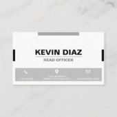 Monochrome Garagedeur Visitekaartje (Achterkant)