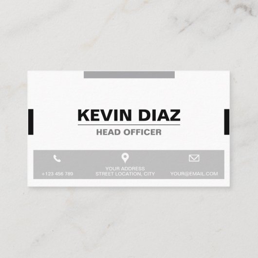 Monochrome Garagedeur Visitekaartje (Achterkant)