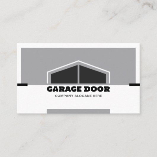 Monochrome Garagedeur Visitekaartje (Voorkant)