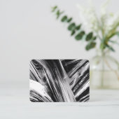 Monochrome geest: zwart-wit kunst visitekaartje (Staand voorkant)
