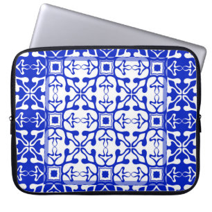 Monochrome gekleurd patroon. Abstract ornam Laptop Sleeve