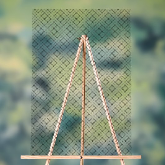 Monochrome Geometric Texture|Seamless Diamond Look Acryl Bord (Neutraal)