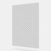 Monochrome Geometric Texture|Seamless Diamond Look Acryl Bord (Hoek)