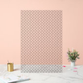 Monochrome Geometric Texture|Seamless Diamond Look Acryl Bord (Huwelijk)