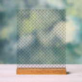 Monochrome Geometric Texture|Seamless Diamond Look Acryl Bord (Neutraal)