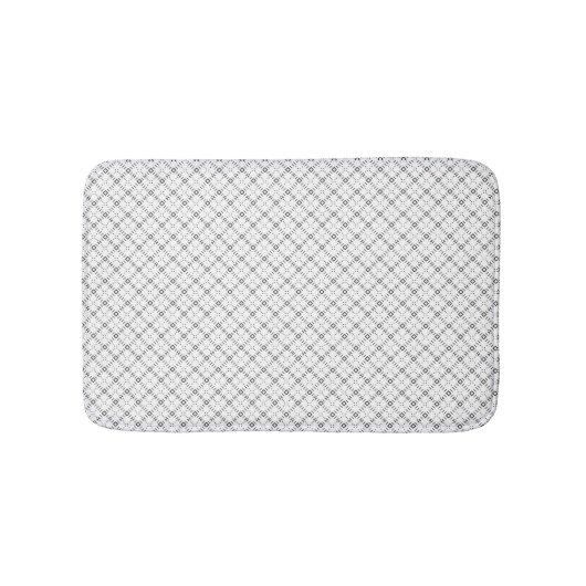 Monochrome Geometric Texture|Seamless Diamond Look Badmat (Voorkant)