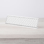Monochrome Geometric Texture|Seamless Diamond Look Bureau Naambordje (Voorkant)