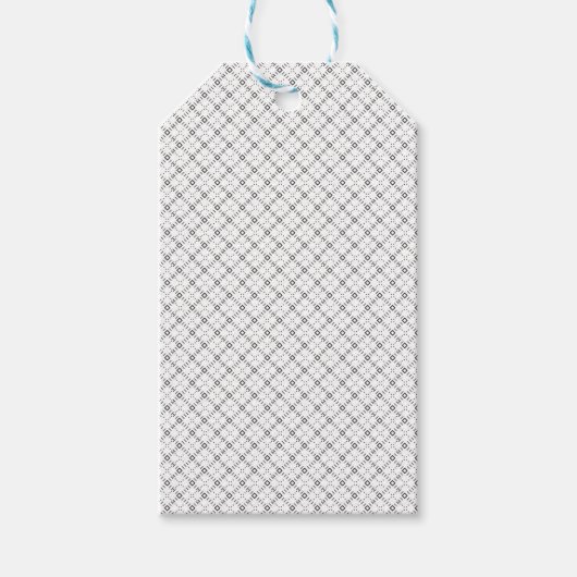 Monochrome Geometric Texture|Seamless Diamond Look Cadeaulabel (Voorkant)