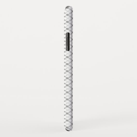 Monochrome Geometric Texture|Seamless Diamond Look Case-Mate iPhone Case (Achterkant/rechts)