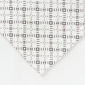 Monochrome Geometric Texture|Seamless Diamond Look Fleece Deken (Hoek)