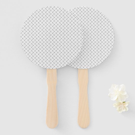 Monochrome Geometric Texture|Seamless Diamond Look Handwaaier (Voorkant en achterkant)