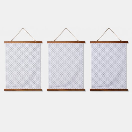 Monochrome Geometric Texture|Seamless Diamond Look Hangend Wandkleed (Driedubbel)