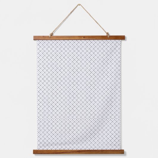 Monochrome Geometric Texture|Seamless Diamond Look Hangend Wandkleed (Voorkant)