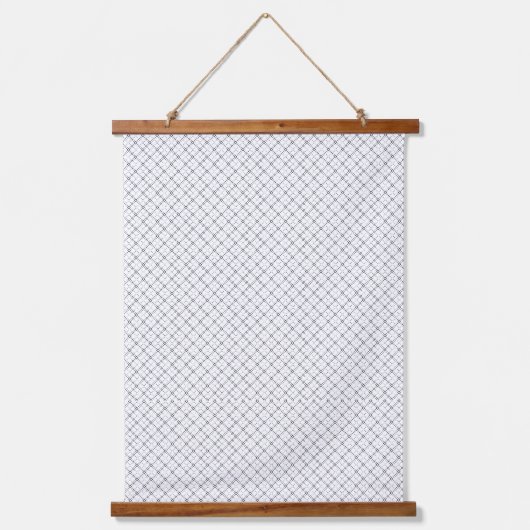 Monochrome Geometric Texture|Seamless Diamond Look Hangend Wandkleed (Voorkant 3)