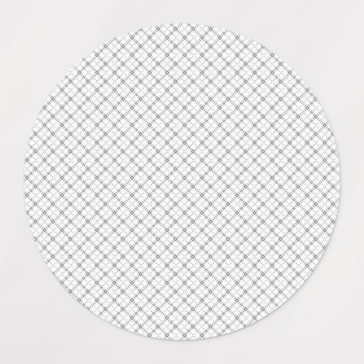 Monochrome Geometric Texture|Seamless Diamond Look Labels (Design 2)