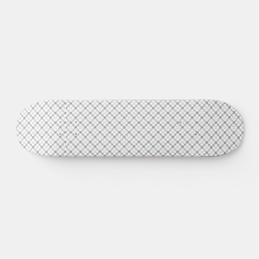 Monochrome Geometric Texture|Seamless Diamond Look Persoonlijk Skateboard (Horizontaal)