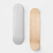 Monochrome Geometric Texture|Seamless Diamond Look Persoonlijk Skateboard (Voorkant)